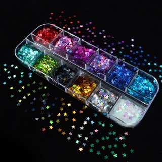 Kra Nail Art 3D Neon Sắc Tố Lát Huỳnh Quang Kim Sa Lấp Lánh Trang Trí Epoxy Làm Đầy