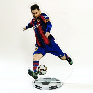 GC9 World Cup Ngôi Sao Bóng Đá Ronaldo Beckham Messi Mbappé Haaland Nhân Vật Hành Động Acrylic Mô Hình Đồ Chơi Bàn Đứng Nhà De