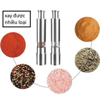 Dụng Cụ Xay Tiêu bằng tay 2 Trong 1 inox xịn - Xay Tiêu Tốt, Tiện Lợi