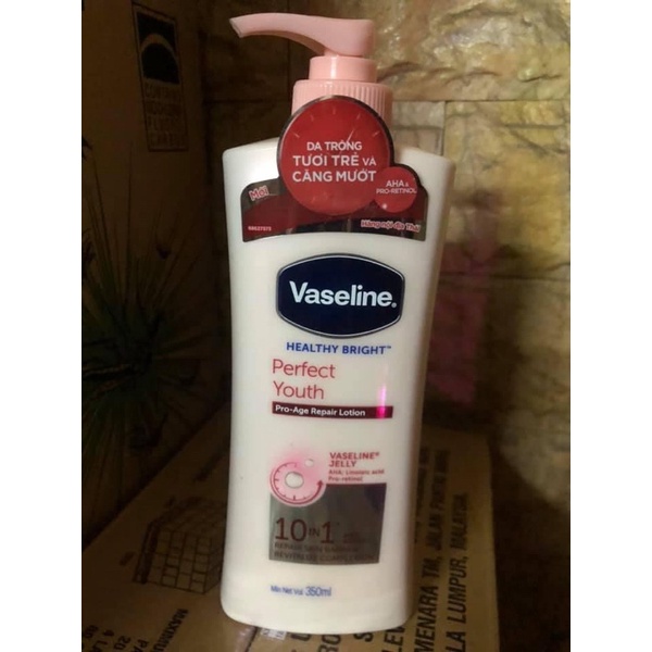 ( mua 1 tặng 1)Sữa dưỡng thể làm trắng da Vaseline 350ml