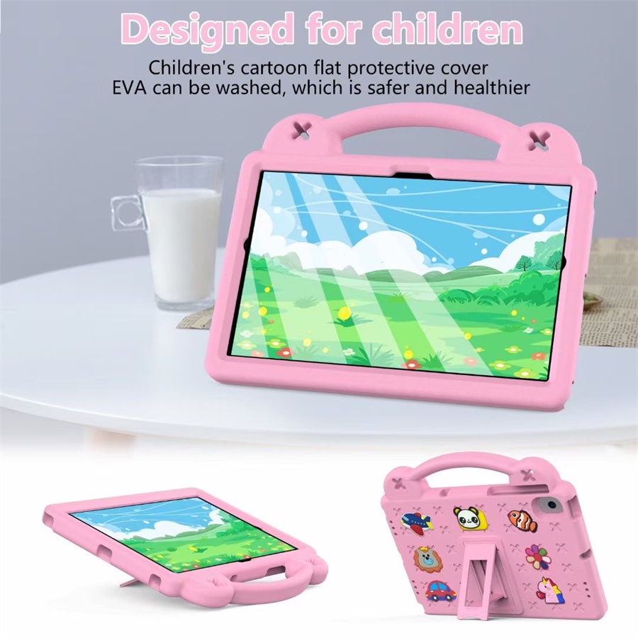 Ốp Lưng Dành Cho Samsung Tab A11 8.7 "2025 A11 + / A11 Plus 11inch A8 10.5 2022 X200 10.5 Tab A 8.0 2019 T290 T295 A7 Lite 8.7inch 2021 T220 T225 S6 Lite 2022 Trẻ Em Tay Cầm Đứng Chống Sốc