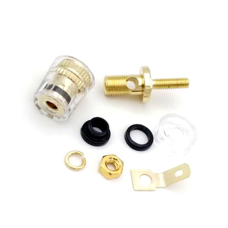Pcf * 8 Cái Bộ Loa Thiết Bị Đầu Cuối Ràng Buộc Bài 4 Mm Chuối Cắm Ổ Cắm Bộ Khuếch Đại Tần Số Thấp Kết Nối Cho Loa