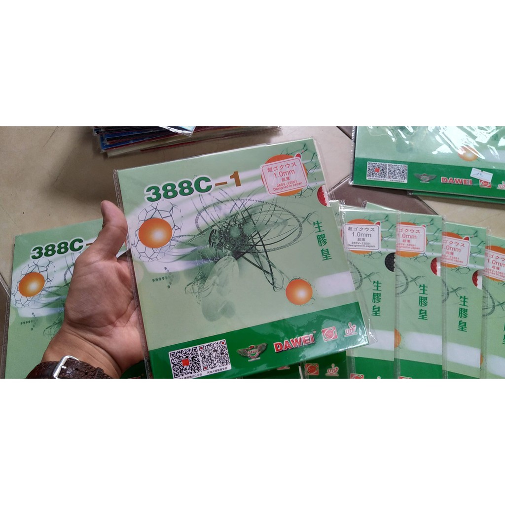 [Xỉ, lẻ, CTV] Mặt vợt bóng bàn 388c-1 phiên bản GOLD