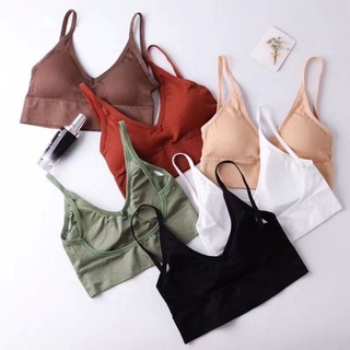 Áo bra nữ tập gym thể thao đệm mút mỏng ôm ngực, Áo lót nữ gân tăm hở lưng gợi cảm DEVARI B367