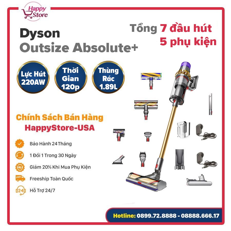 Máy Hút Bụi Dyson Outsize Absolute Plus Bảo Hành 24 Tháng Shopee Việt Nam