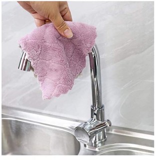 [COMBO 5 CHIẾC] KHĂN LAU TAY NHÀ BẾP ĐA NĂNG VIỀN ZICZAC SỢI SIÊU THẤM  (ducphong)