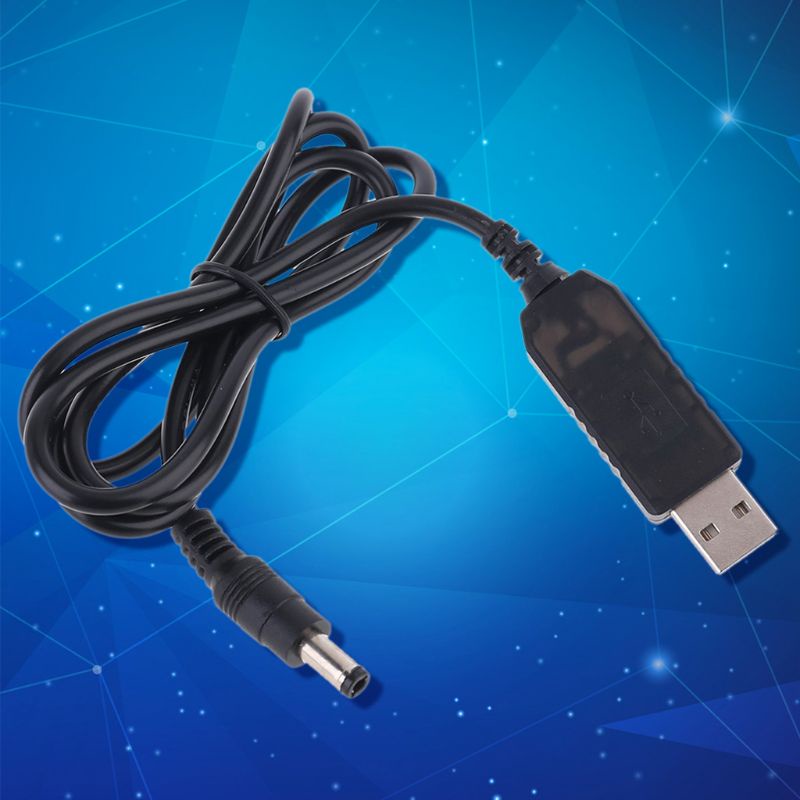 Cáp tăng áp chuyển đổi QC 3.0 USB sang DC 12V 1.5A 5.5x2.1mm cho bộ định tuyến wifi/dây đèn LED và thiết bị 12V