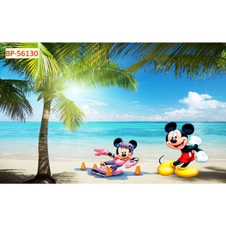 Tranh Dán Tường 3D Phòng Trẻ Em Hình CHUỘT MICKEY DISNEY, tặng keo và dụng cụ dán