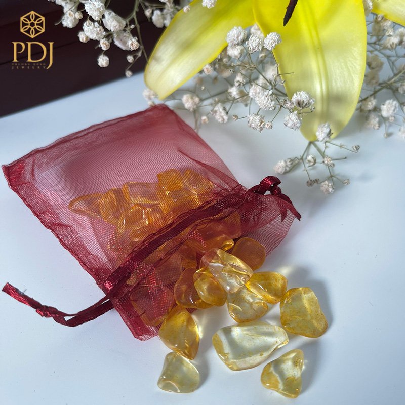 Ảnh Túi đá phong thủy tài lộc, may mắn PDJ các màu tươi đẹp - Trang sức PDJ 4