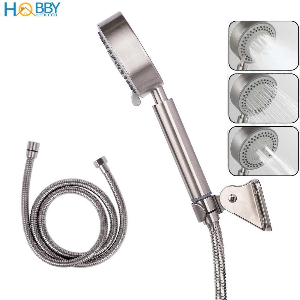 Ảnh Vòi hoa sen cầm tay 5 chế độ inox 304 có dây sen Hobby Home Decor BST1 1