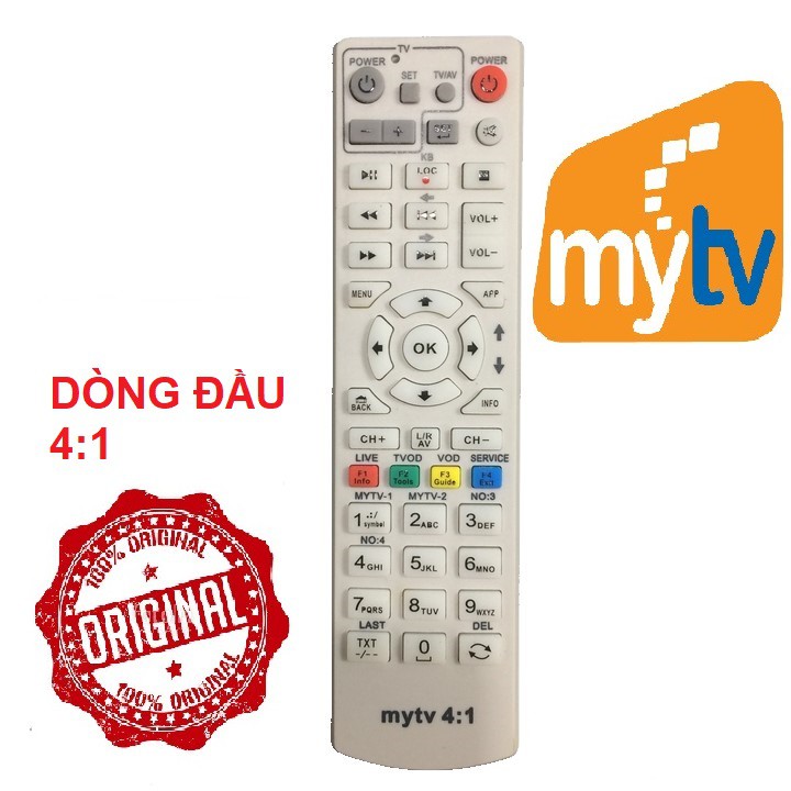 Remote điều khiển đầu thu MYTV 4:1 | Shopee Việt Nam
