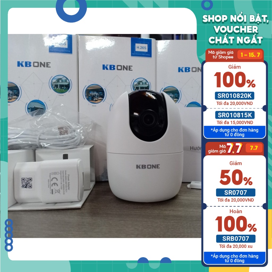 Camera IP WIFI xoay 360 , quay quét 4M 2 M KBONE H21P 1080p, KBONE H41P ...