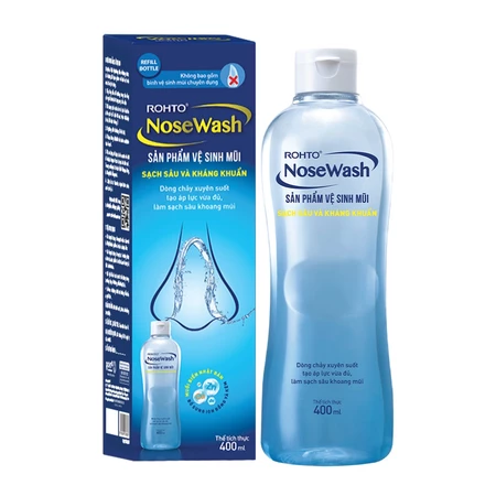Dung dịch rửa mũi tiện dụng Rohto NoseWash (Bình thay thế) 400ml