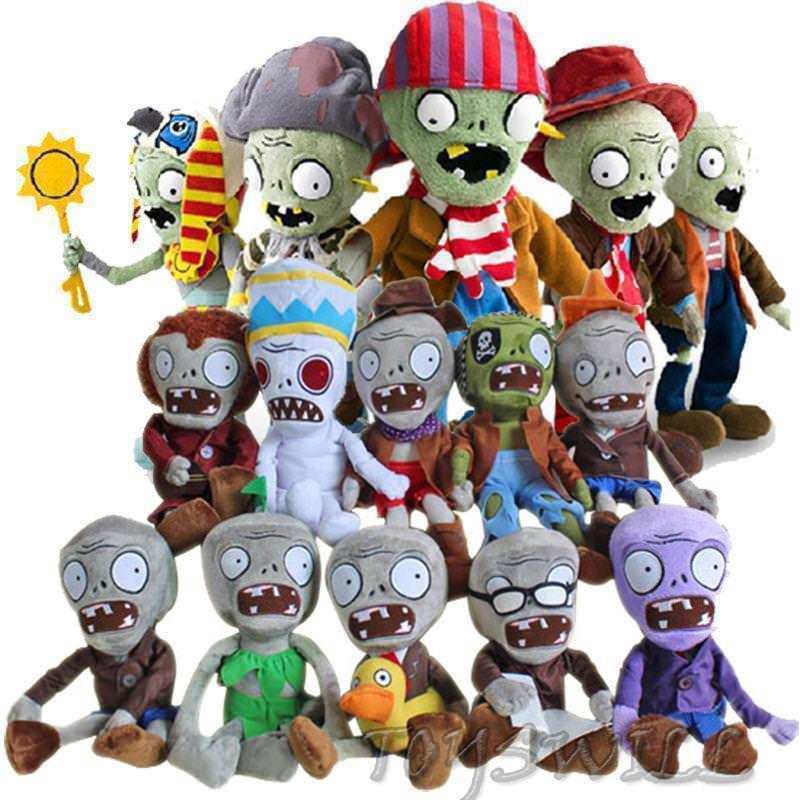 Plants vs Zombies Đồ chơi nhồi bông búp bê sang trọng mềm mại 13cm-35cm