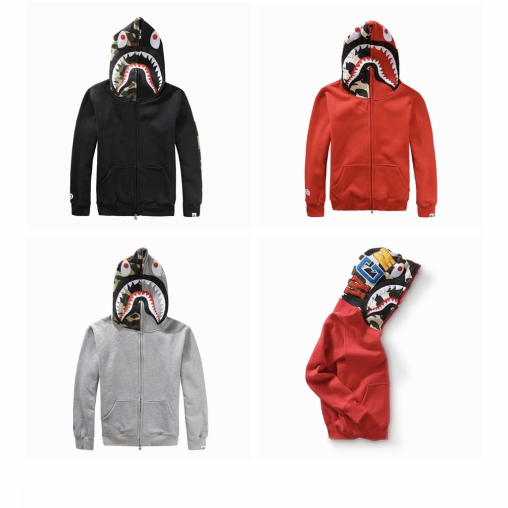 Áo khoác Bape shark,jacket Bape Shark | Shopee Việt Nam