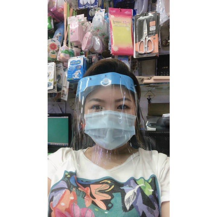 Mặt nạ chống giọt bắn, bụi bẩn có bọc chống trầy xước loại tốt - Mặt nạ Face Shield
