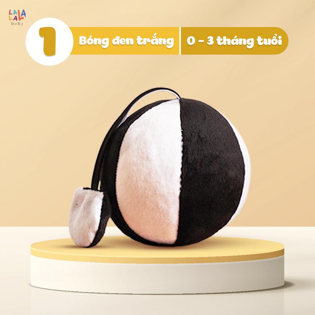 Ảnh Đồ Chơi Bóng Vải Xúc Xắc Vui Nhộn Kích Thích Thị Giác Cho Trẻ Sơ Sinh Look, Look! Ball - Lalala Baby 1