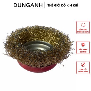 Chổi đánh rỉ sắt kim khí dung anh chổi đánh rỉ dùng cho máy mài cầm tay loại 100mm
