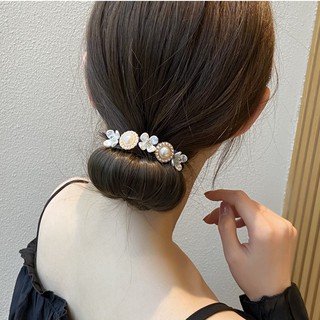 Dây buộc tóc ngọc trai giả thanh lịch trẻ trung cho nữ-Dụng cụ búi tóc hottrend HaminStore