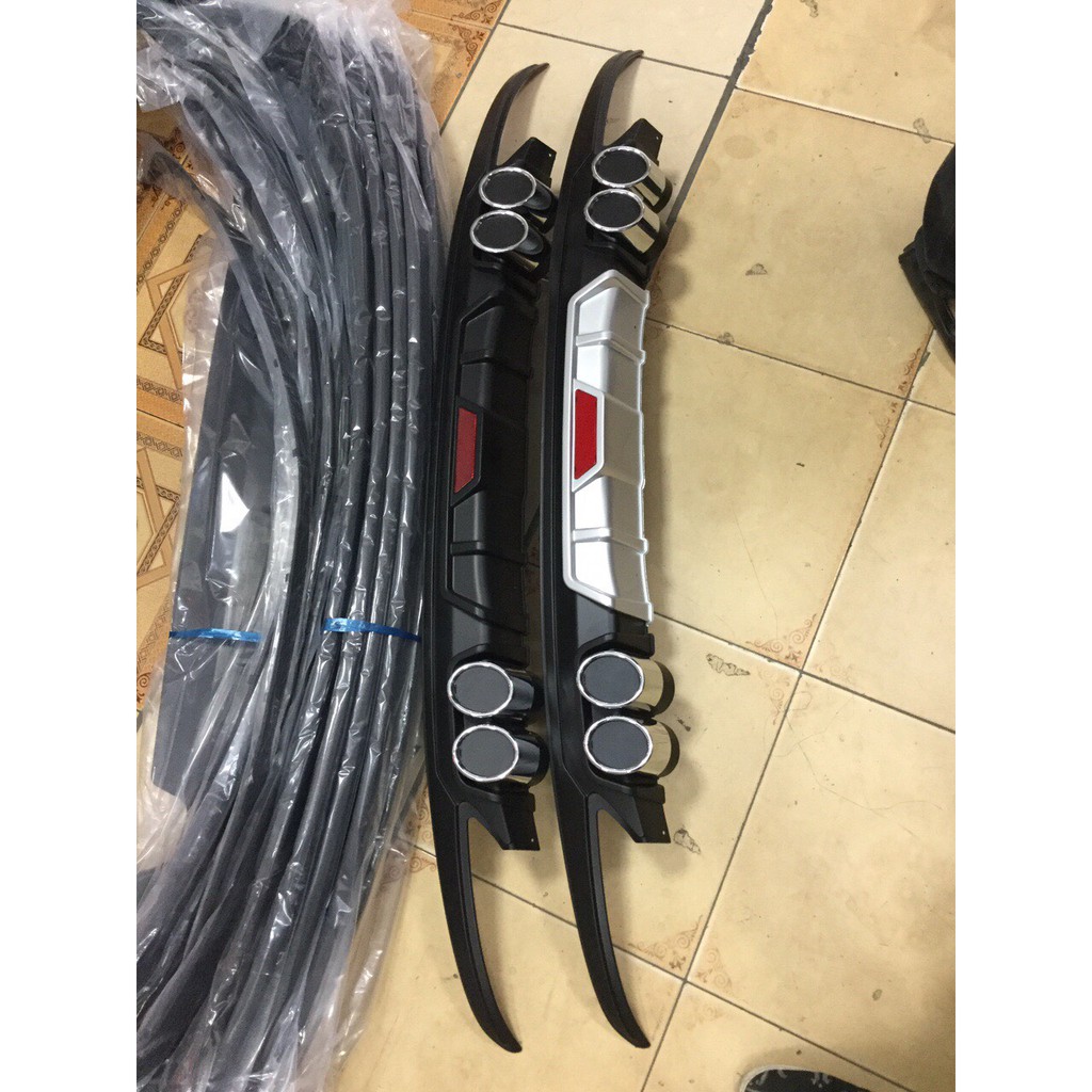 Lip chia pô xe TOYOTA VIOS 2014- 2022 , NHỰA  ABS mạ crom, độ bền cao, dễ dàng lắp đặt