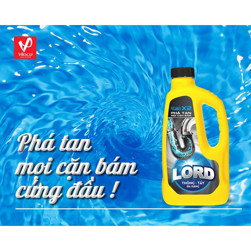 Ảnh Thông tẩy đa năng Lord (thông cống, làm sạch lồng máy giặt, bồn inox) 1kg 1