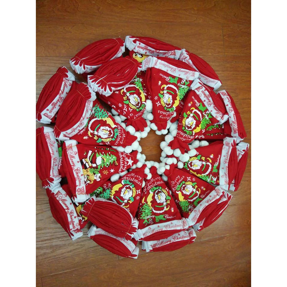 5 Mũ ông già Noel chất nỉ - cỡ lớn