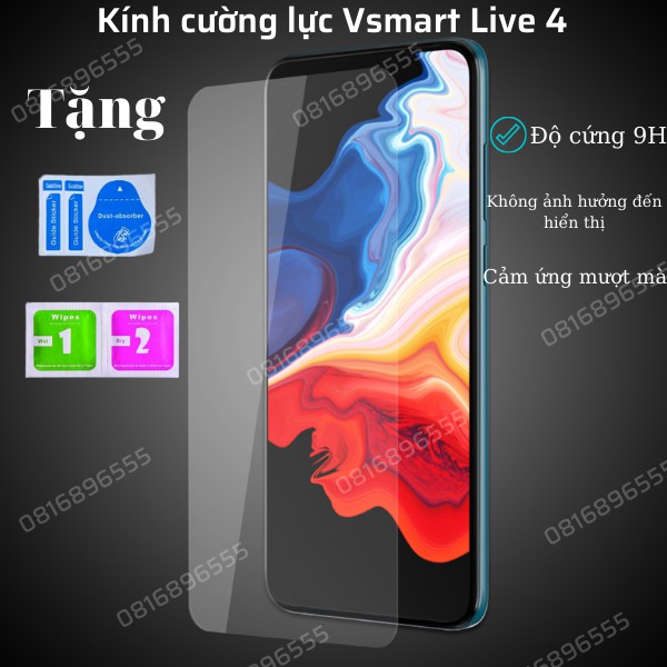 Kính cường lực Vsmart ARIS / Live 4/ Joy 4 - Kính trong HD, kính chống nhìn trộm