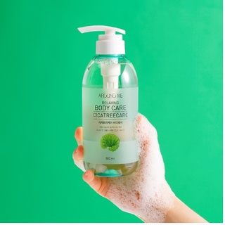 Sữa Tắm rau má Around Me Chăm Sóc Da Mụn Nhạy Cảm Welcos around me body care cicatreecare 500ml