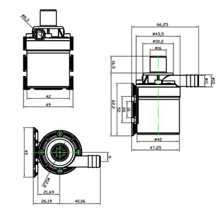 ZUOO 20W cho máy bơm nước chìm DC 12V chống nước Động cơ bơm năng lượng mặt trời 12V 800L H cho bể cá Đài phun nước cá cho bể cá