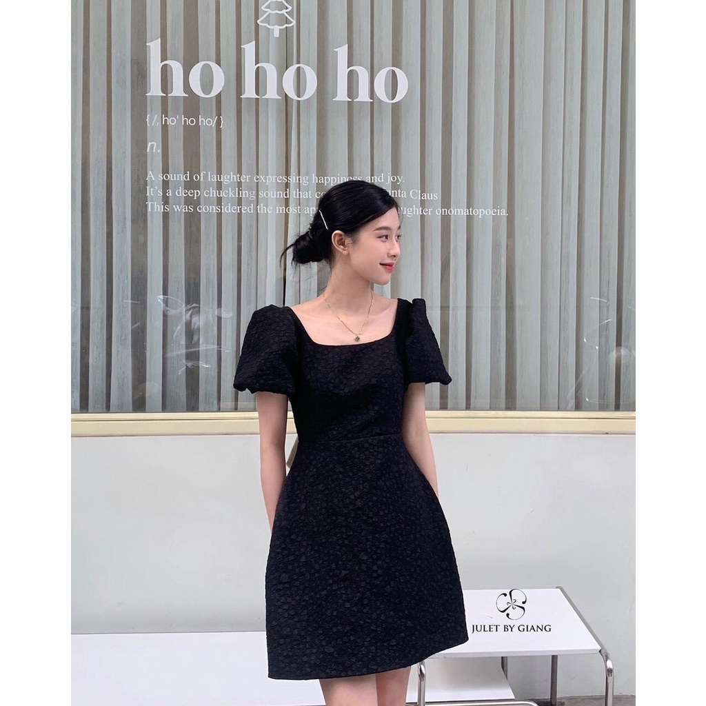 ĐẦM ĐEN THẮT NƠ LƯNG ĐIỂM NHẤN SIÊU XINH - YIYI DRESS