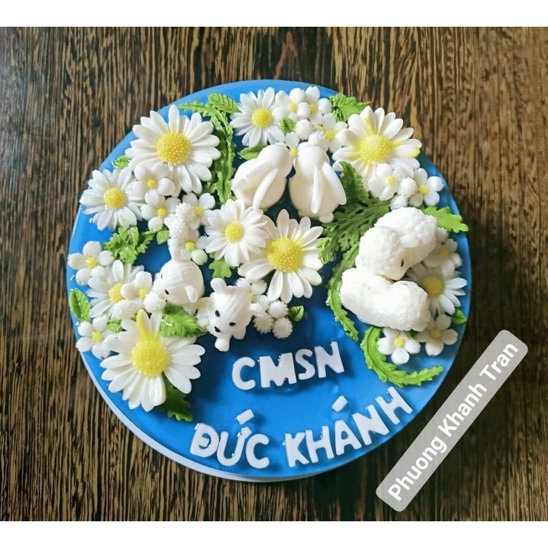 Khuôn thỏ ngọc silicon.