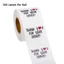 POP 500 Chiếc Nhãn Cảm Ơn Cho Cói Phong Bì Túi Kẹo Bánh Cưới Bao Bì 25 Mm Tròn Cảm Ơn Miếng Dán Niêm Phong Nhãn