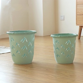 Thùng Rác Nhựa Tròn Không Nắp, Sọt Rác Văn Phòng Cam Homeware