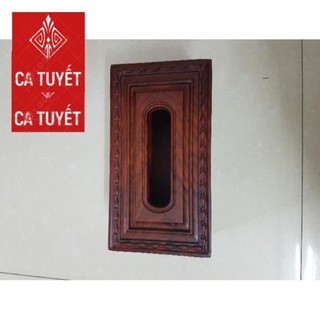 Hộp đựng giấy ăn gỗ hương cao cấp