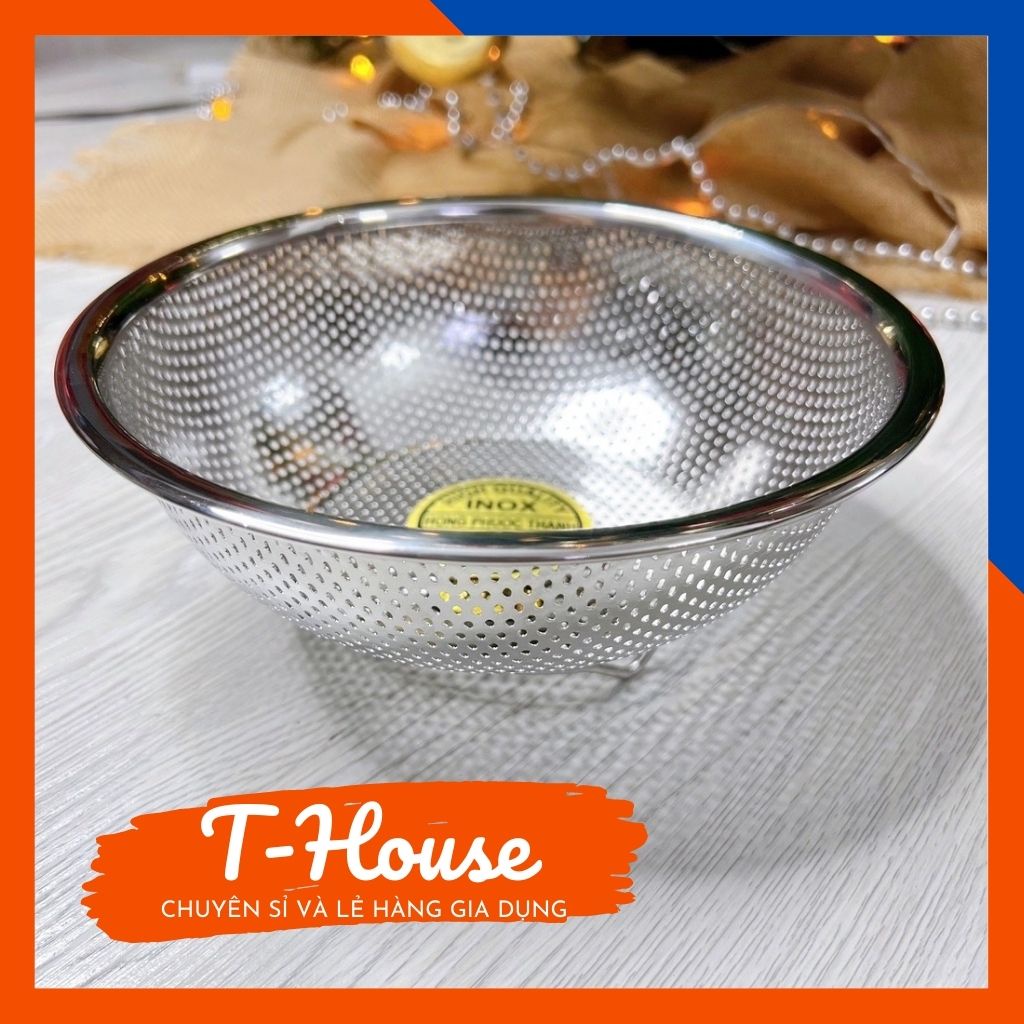 Rổ Inox 304 tròn đa năng lỗ nhỏ, rổ inox tròn cao cấp loại 1 | Shopee ...