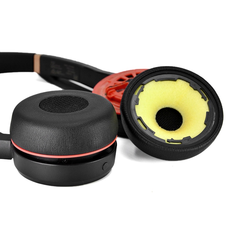 [3C] 1 Cặp Miếng Đệm Tai Bằng Da Đệm Tai Nghe Thay Thế Cho Jabra Evolution 75 75 + / 75 UC / 75MS Tai Nghe