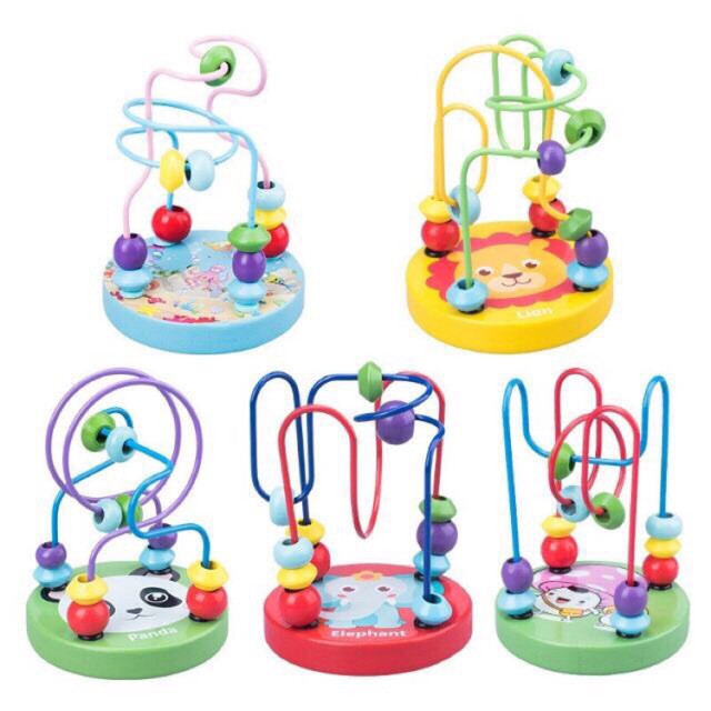 Đồ Chơi Luồn Hạt Mini Gỗ Cho Bé Luyện Khéo Tay Kiên Nhẫn Đồ Chơi Trong Nhà Cho Bé- Đồ Chơi Cho Bé PUKAPI