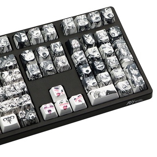 108 Phong Cách Chìa Khóa Ahegao Keycap PBT Thăng Hoa Anime Nhật Bản Keycap Cho Anh Đào Gateron Filco Kailh