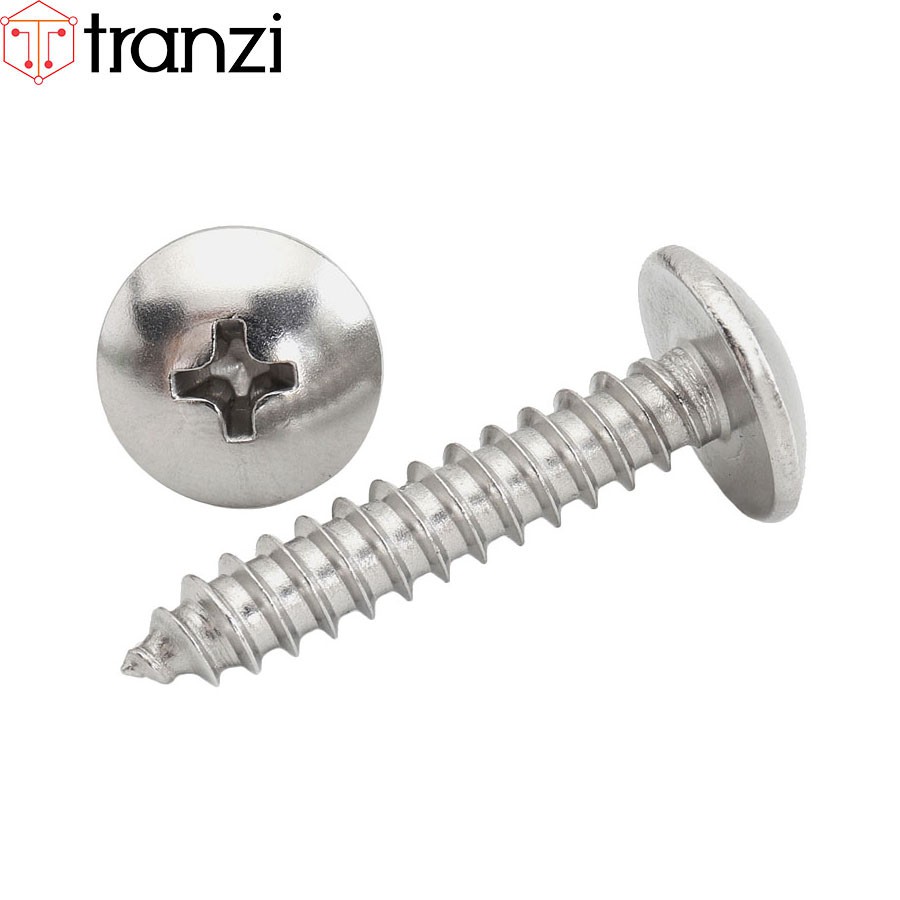 Vít bake đầu dù đuôi nhọn ren thô inox 304 M3 M4 M5 M6 | Shopee Việt Nam