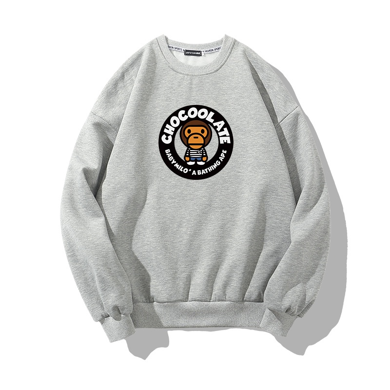 Áo Sweater Form rộng HappyFamily kiểu Unisex Chú Khỉ CHOCOLATE Chất Cotton 100 Cao Cấ
