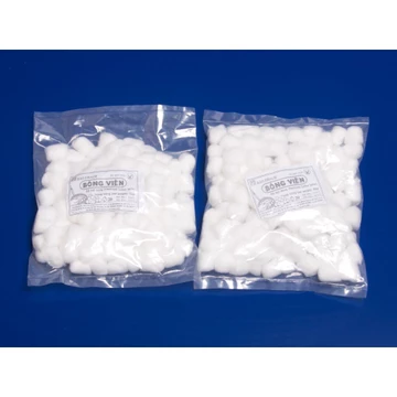 Bông gòn viên tiệt trùng gói 500gr Bảo Thạch dùng trong y tế thẩm mỹ