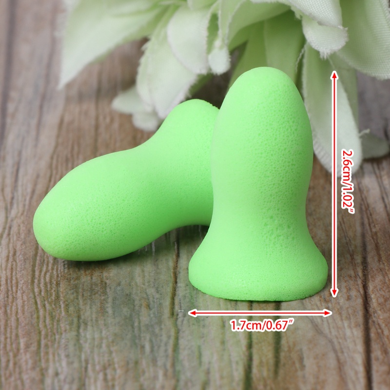 JoJo♥ 1 Pair Soft Foam Ear Plugs Tapered Travel Sleep Noise Prevention Earplugs