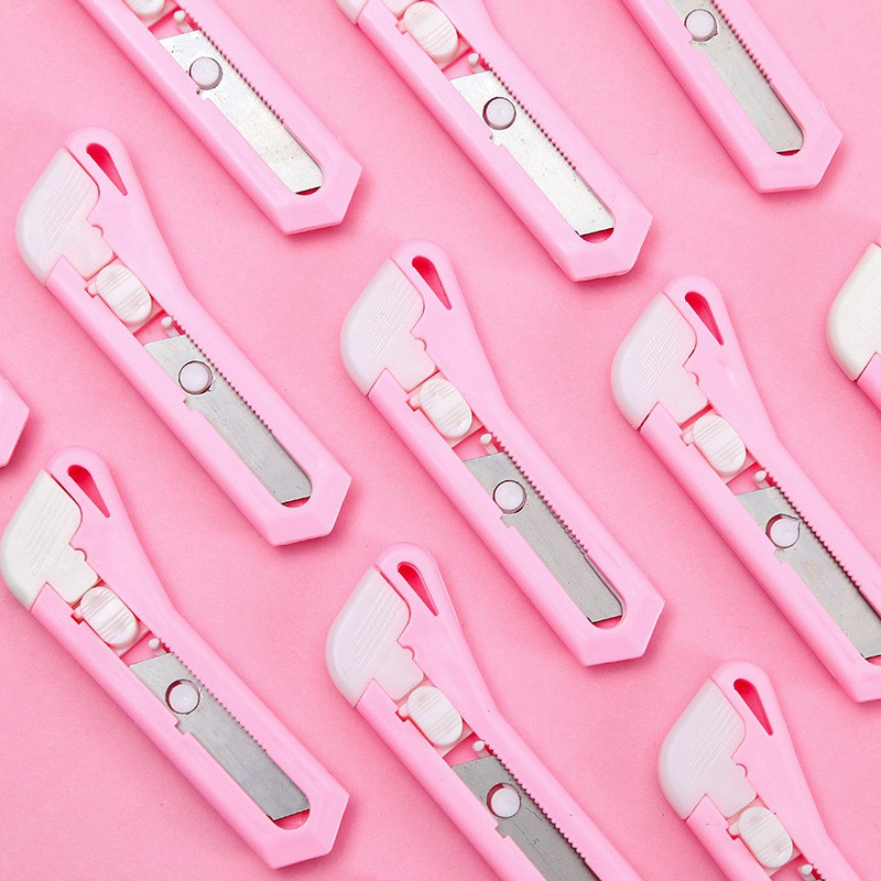 3 Dao Dọc Giấy Mini Màu Hồng