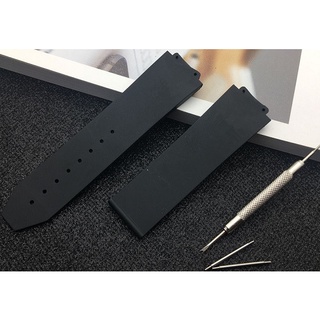 Dây Đeo Đồng Hồ Bằng Silicon Trơn Cho Hublot Big Bang 25*17mm