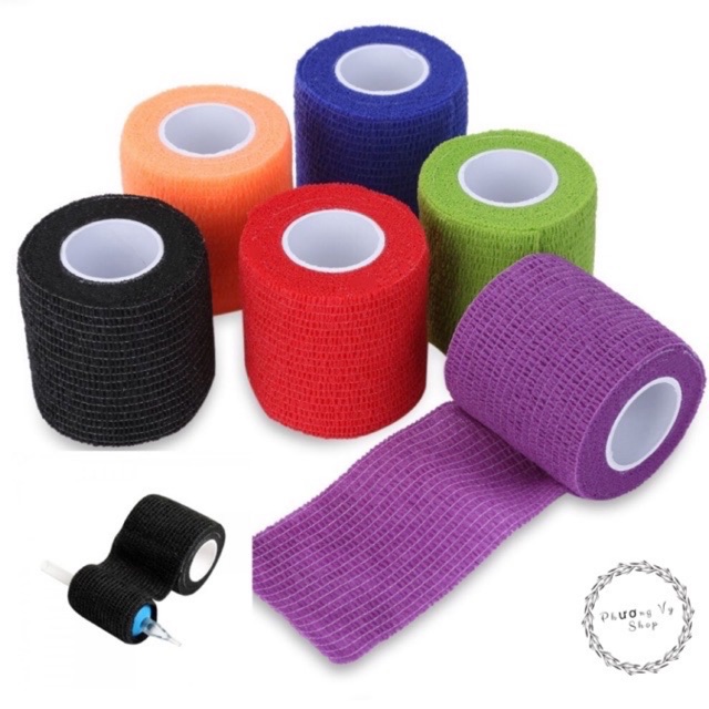 Băng quấn máy chống trơn máy phun xăm 5cm x 4.5m