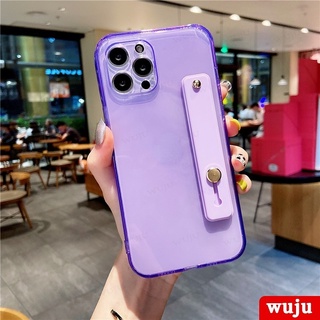 Ốp Điện Thoại Silicon TPU Mềm Trong Suốt Dạ Quang Chống Sốc Có Giá Đỡ Cho iPhone 11 12 13 Pro Max XR X XS Max 8 7 Plus SE