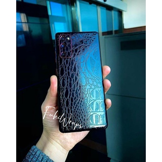 Tấm Dán Skin FULL Viền Họa tiết Da Cá Sấu Note8 Note9 Note10 Note10+ Note10Lite ZFlip S20 S20Ultra S20+ S10 A70