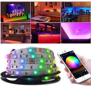 Đèn Led Dải RGB 5050 Chống Nước Linh Hoạt Ruy Băng DC 12V 5050SMD Wifi Băng Diode Phòng Ngủ Trang Trí Tiệc Đèn Led
