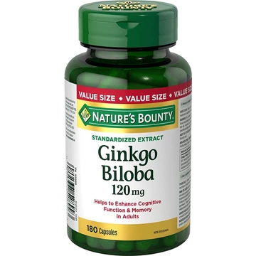 Viên uống bổ não Ginkgo Biloba Nature's bounty 120mg hộp 180v