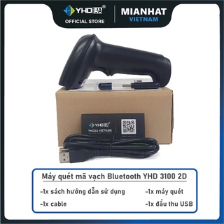 Súng bắn mã vạch không dây Bluetooth YHD 3100 2D đọc mã Barcode(1D ...